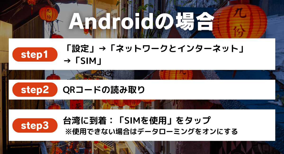 Androidの場合