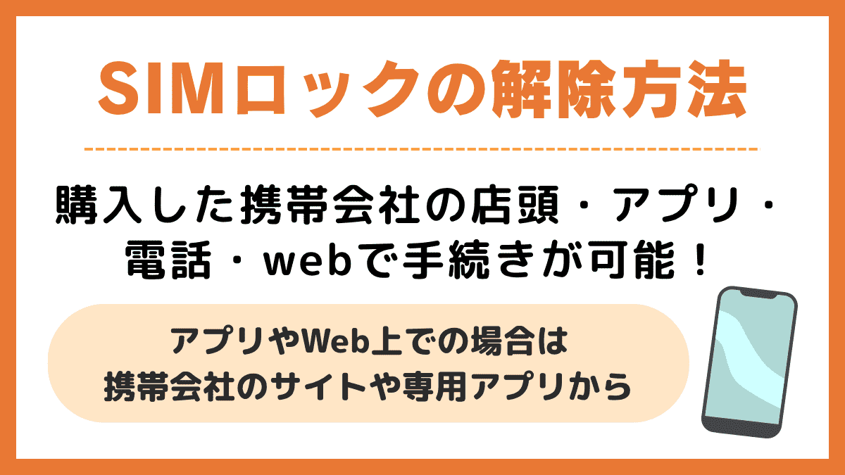 SIMロックの解除方法