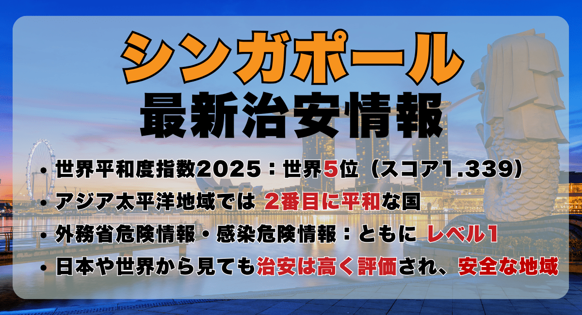シンガポールの最新治安情報