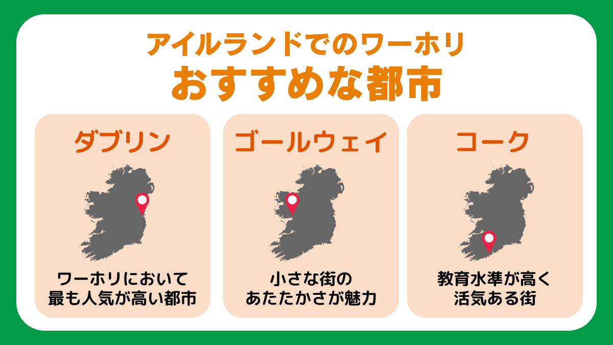 アイルランドでワーホリする際のおすすめな都市