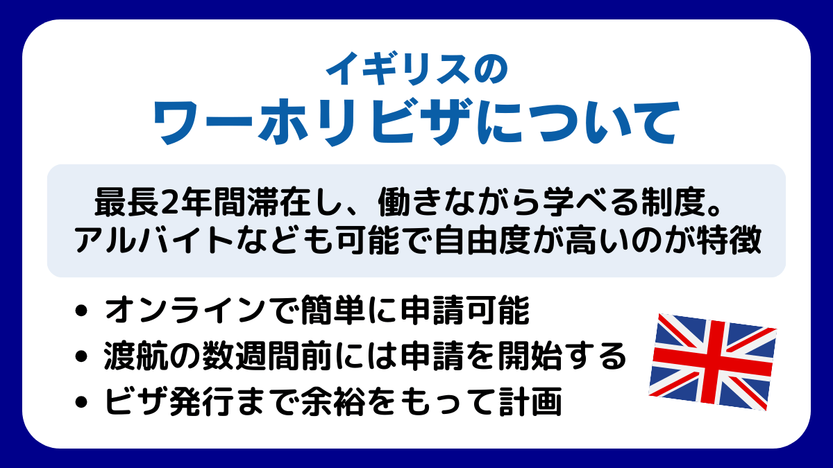 イギリスのワーホリビザについて