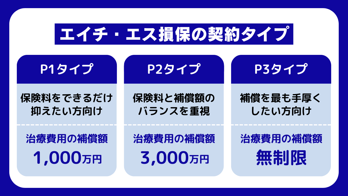 エイチ・エス損保の3つの契約タイプ
