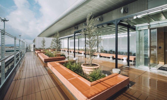 広島空港のラウンジ