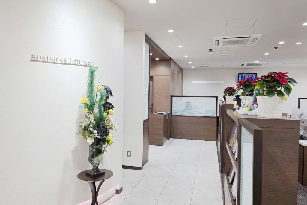 松山空港のラウンジ